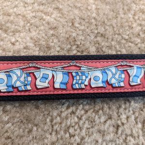 Vineyard Vines Canvas Belt with Sailing Flag Design